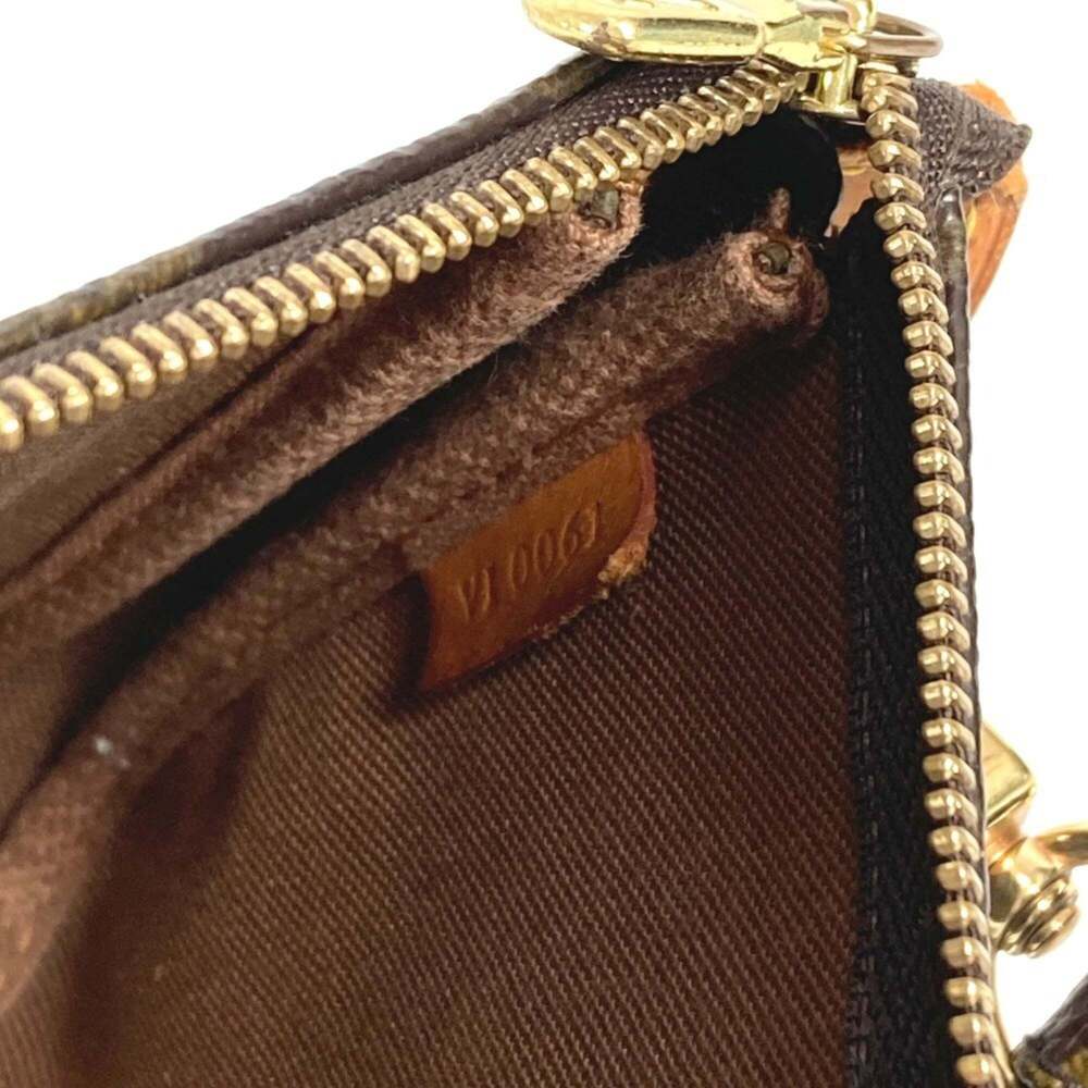 LOUIS VUITTON Authentic Brown Monogram Canvas Pochette Shoulder Bag - Picture 12 of 16
